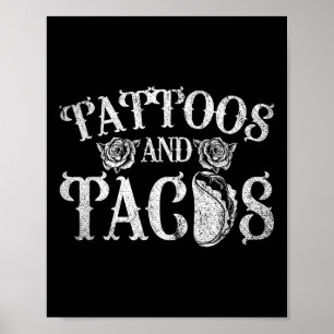 Affiche Tatouages Mexicains Et Tacos