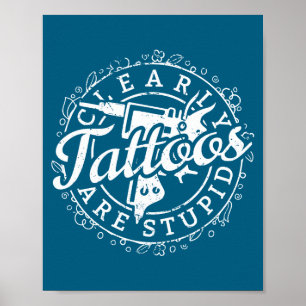 Affiche Tatouages sont étudiés Chemise Funny Tatoueur Encr