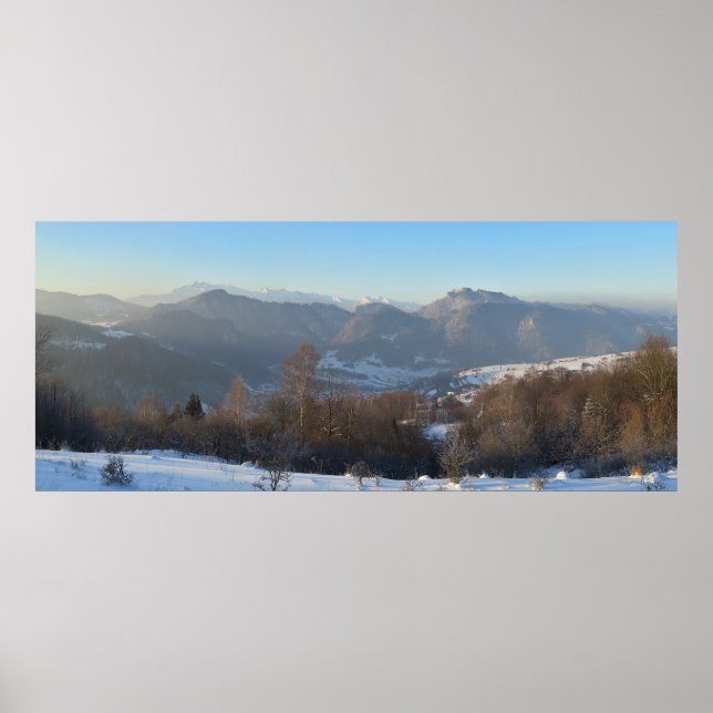 Affiche Tatras d'hiver Vue de Beskids (Devant)