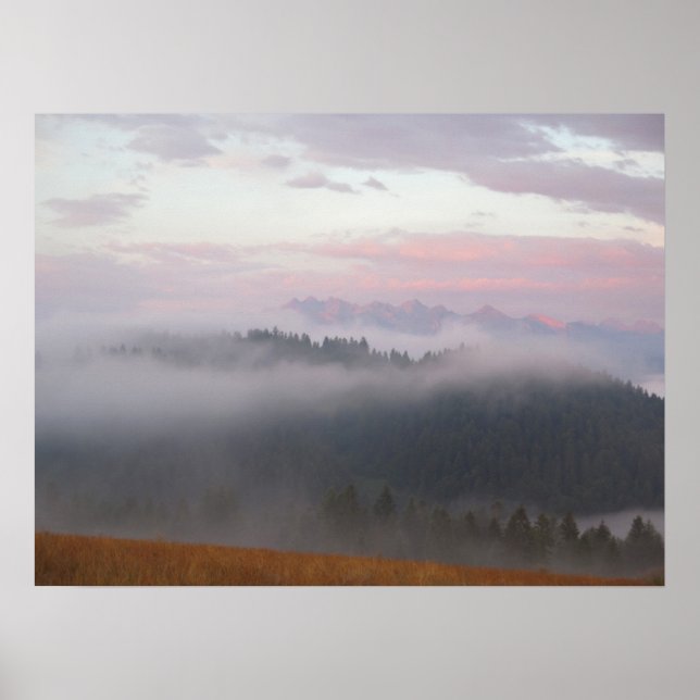 Affiche Tatras et brouillard (Devant)