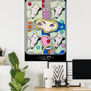 Affiche "Tattletales in the Spirit Box" Peinture sur une