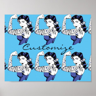 Affiche Tattoo Girl Arm Up Thunder_Cove
