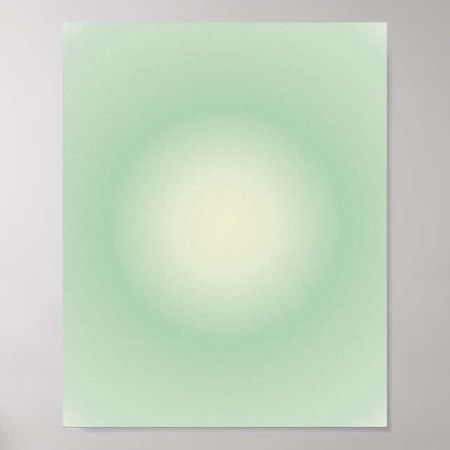 Affiche Taurus Aura Gradient Zodiac, Vert Aura Gradient (Devant)