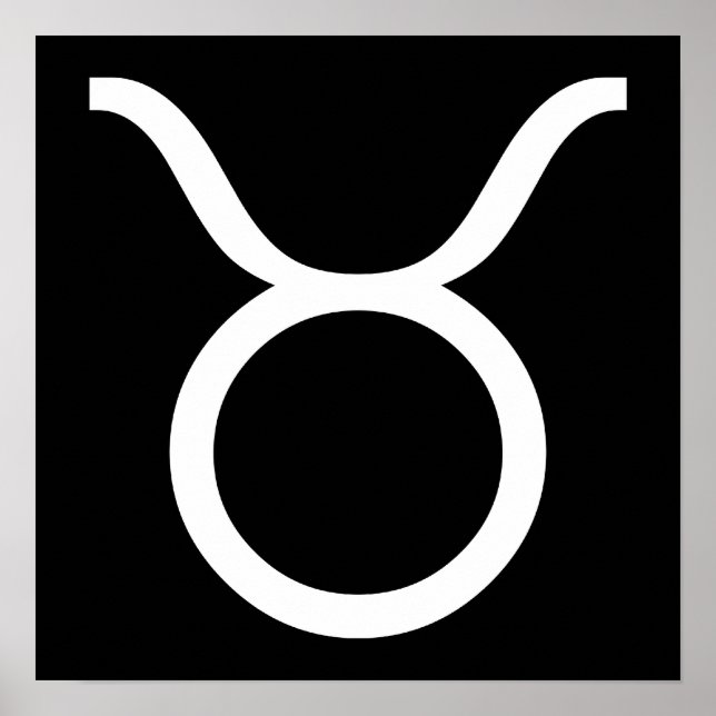 Affiche taurus blanc (Devant)