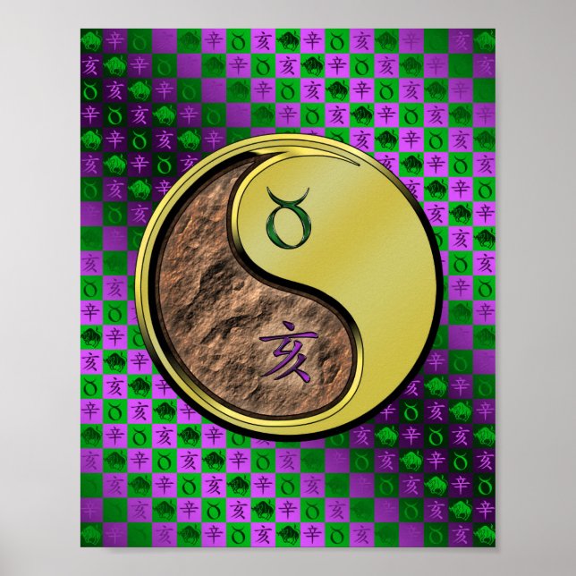 Affiche Taurus & Boar métallique (Devant)