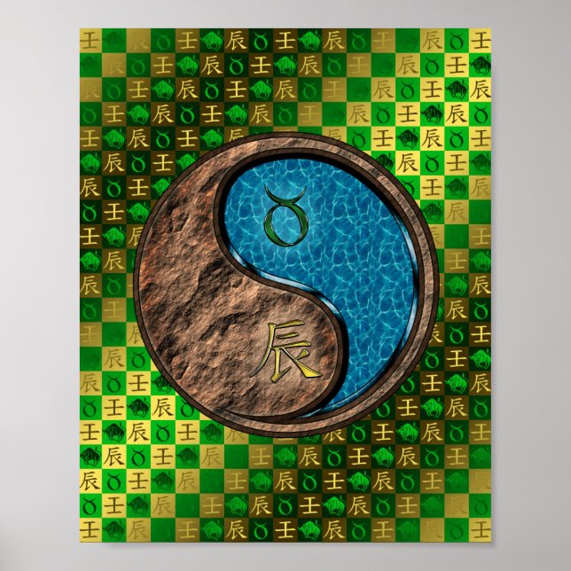 Affiche Taurus & Dragon d'eau (Devant)