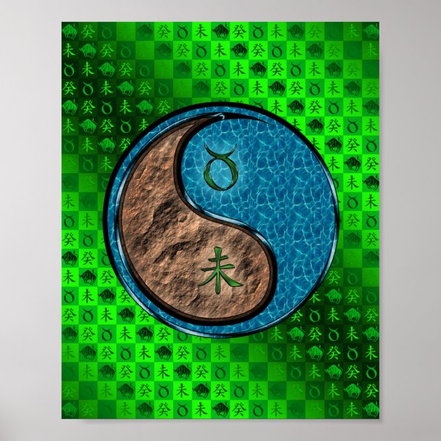 Affiche Taurus et chèvre d'eau (Devant)