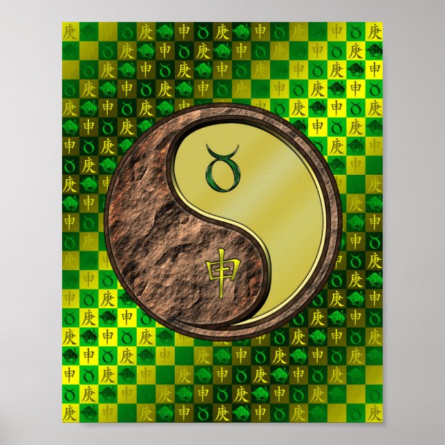 Affiche Taurus et singe métallique (Devant)