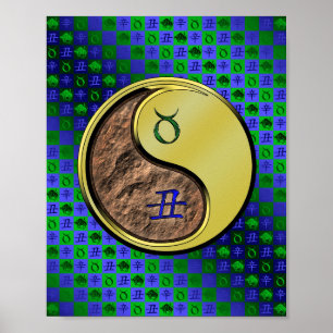 Affiche Taurus & Ox métallique