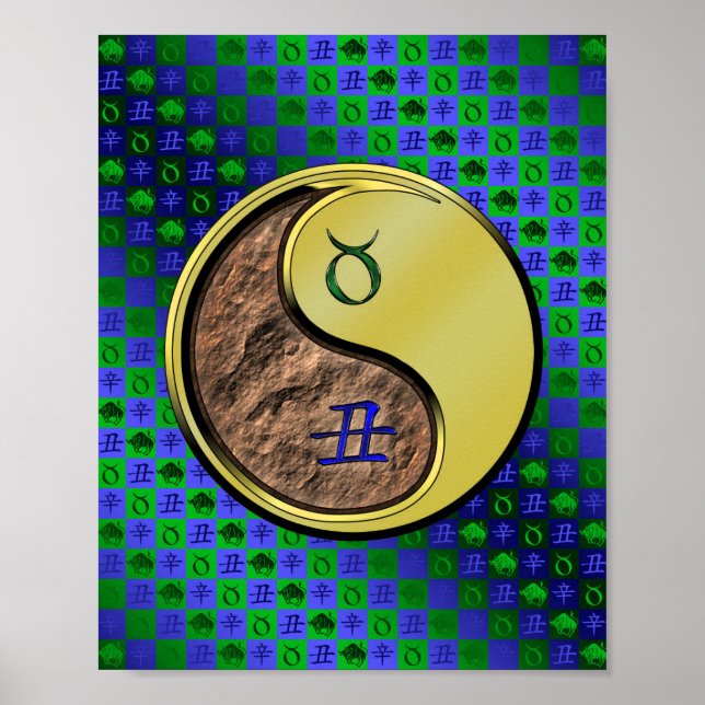 Affiche Taurus & Ox métallique (Devant)