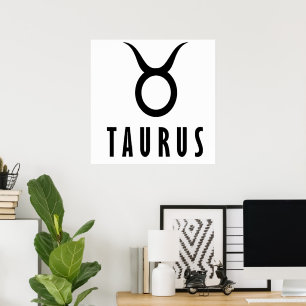 Affiche Taurus zodiaque