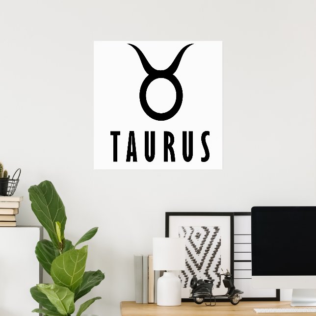 Affiche Taurus zodiaque (Bureau à domicile)