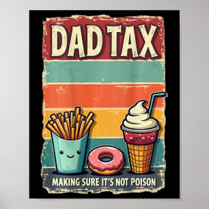 Affiche Taxe Papa Assurer que ce n'est pas un cadeau empoi