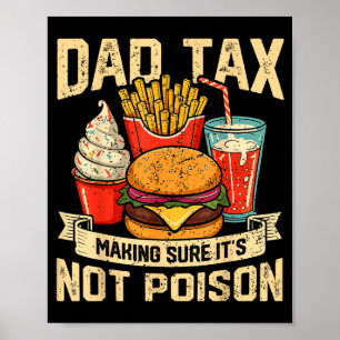 Affiche Taxe Papa Rétro Assurant que ce n'est pas Ison Drô