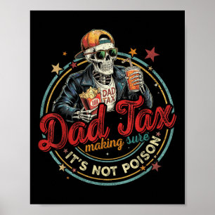 Affiche Taxe Papa Rétro Assurant Qu'elle N'est Pas Empoiso