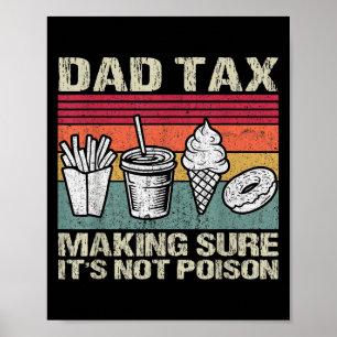 Affiche Taxe Papa Rétro Assurant qu'elle n'est pas empoiso