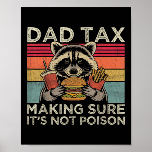 Affiche Taxe Papa S'assurant Pas Empoisonner Drôle Raton L