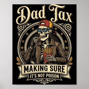 Affiche Taxe papa s'assurant que ce n'est pas drôle fête d