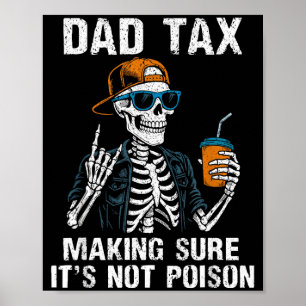 Affiche Taxe papa s'assurant que ce n'est pas empoisonné d