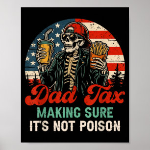 Affiche Taxe papa s'assurant que ce n'est pas empoisonné d
