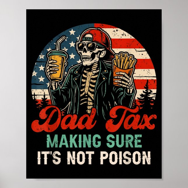 Affiche Taxe papa s'assurant que ce n'est pas empoisonné d (Devant)