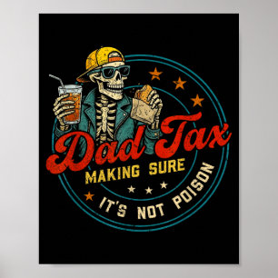 Affiche Taxe papa s'assurant que ce n'est pas empoisonné d