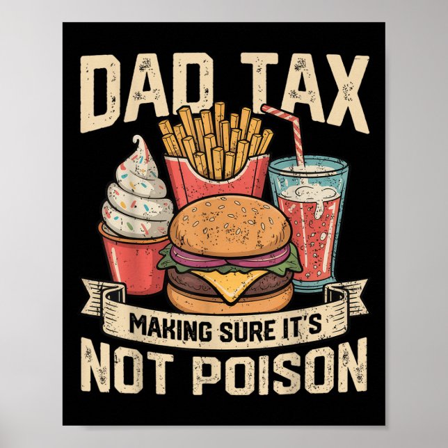 Affiche Taxe Papa S'assurant que ce n'est pas Ison Fête de (Devant)