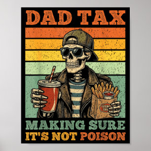 Affiche Taxe papa s'assurant que ce n'est pas un cadeau de
