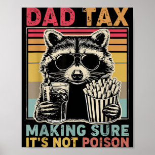 Affiche Taxe Papa S'assurant que ce n'est pas un Raton lav