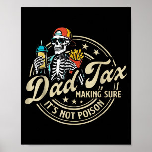 Affiche Taxe Papa SAssurer Que Ce NEst Pas Ison Drôle Fête