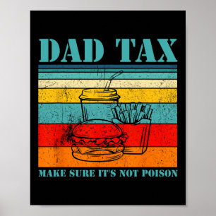 Affiche Taxes Assurez-vous que ce n'est pas du poison Dit