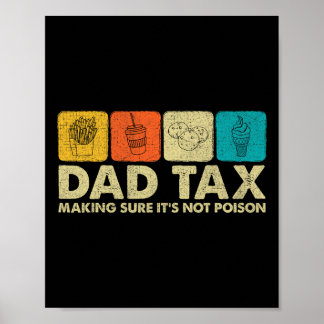 Affiche Taxes s'assurer que ce n'est pas du poison Drôle p