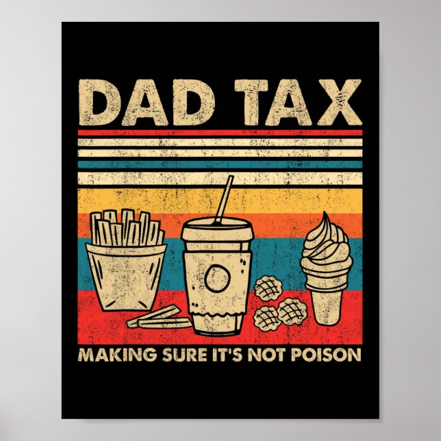 Affiche Taxes s'assurer que ce n'est pas du poison Fête de (Devant)