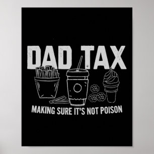 Affiche Taxes s'assurer que ce n'est pas du poison Fête de