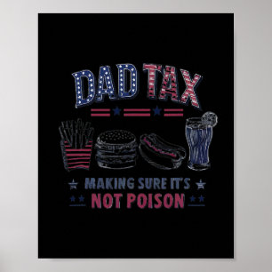 Affiche Taxes s'assurer que ce n'est pas du poison Fête de