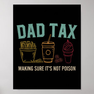 Affiche Taxes s'assurer que ce n'est pas du poison Fête de