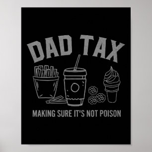 Affiche Taxes s'assurer que ce n'est pas du poison Fête de