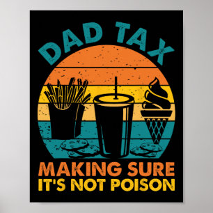 Affiche Taxes s'assurer que ce n'est pas du poison Fête de