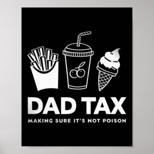 Affiche Taxes s'assurer que ce n'est pas du poison Fête de