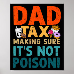 Affiche Taxes s'assurer que ce n'est pas du poison Fête de