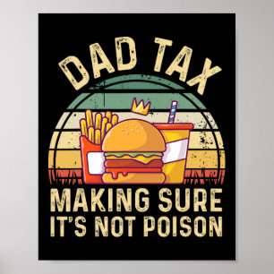 Affiche Taxes s'assurer que ce n'est pas du poison Fête de