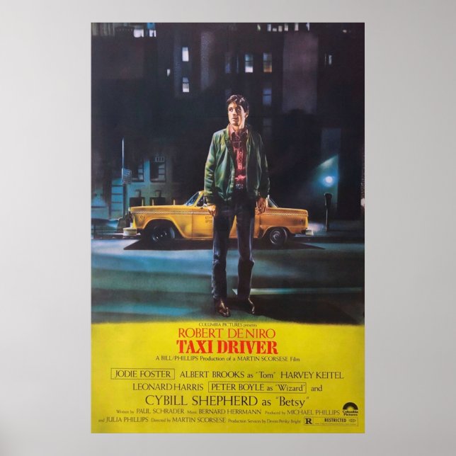 Affiche Taxi Driver 1976 Movie Art (Devant)