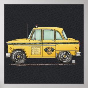 Affiche Taxi mignon