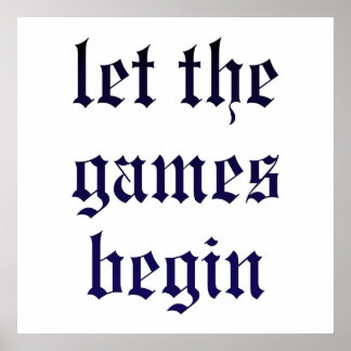 Affiche Taylor Swift A Laissé Commencer Les Jeux