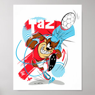 Affiche Taz Coup De Tête T Shirt