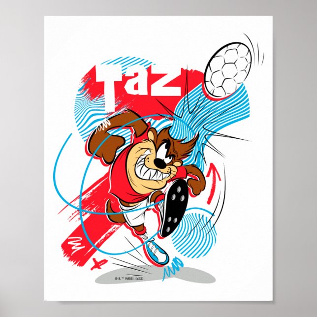 Affiche Taz Coup De Tête T Shirt  (Devant)