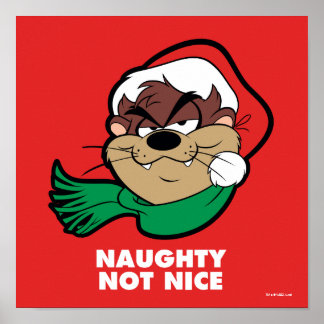 Affiche TAZ™ "Naughty Not Nice"