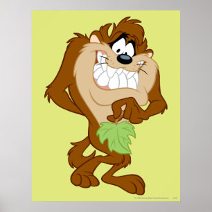 Affiche TAZ™ tenant une feuille