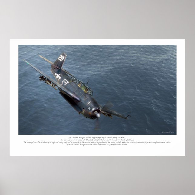 Affiche TBF/M "Avenger" (Devant)