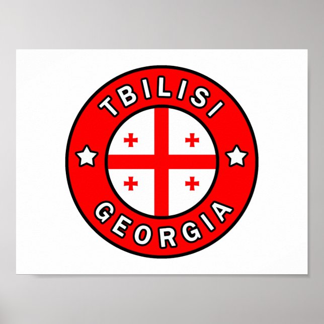 Affiche Tbilissi Géorgie (Devant)